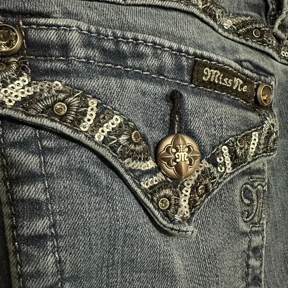 Miss Me cuffed skinny jeans women’s size 27/27 - Picture 7 of 12